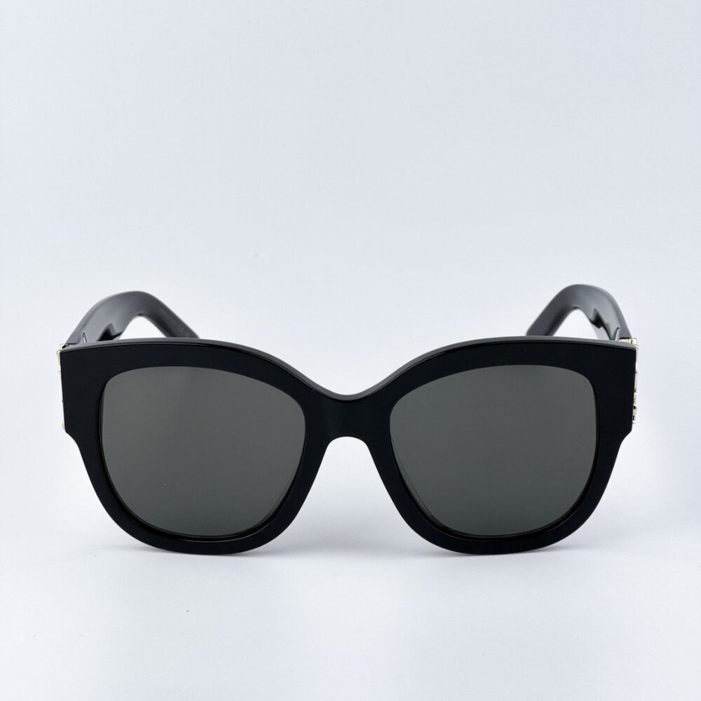 Saint Laurent  SLM95/F 001 BRAND NEW Sunglasses Black Oversized Cat Eye Women